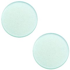 Slider zilver kleur light aqua green vlak 20mm