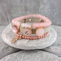 Armband combinatie Country Pink