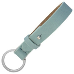 Leren sleutelhanger kleur mid blue geschikt voor 20 mm schuivers