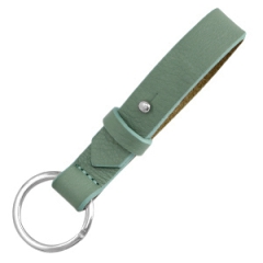Leren sleutelhanger kleur ocean green geschikt voor 20mm schuivers