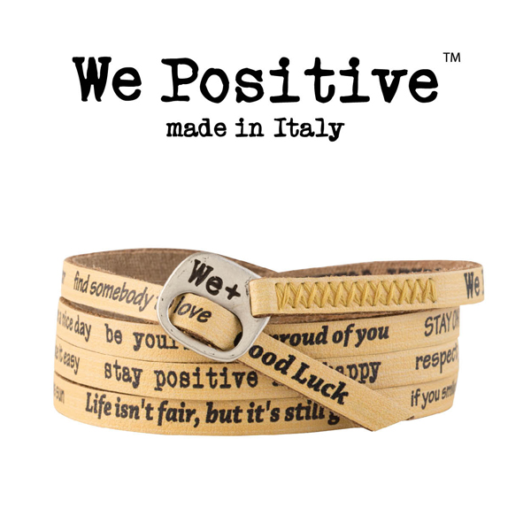 We Positive armband Mustard