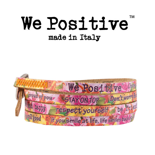 We Positive armband Roses zijaanzicht