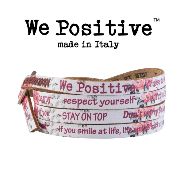 We Positive armband Rose zijaanzicht