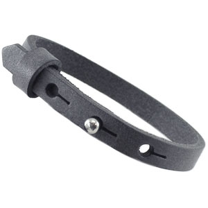 cuoio armband antracita grey