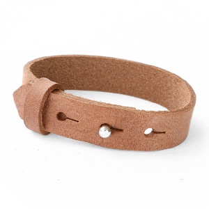 Brede armband auburn brown Brede armband auburn brown