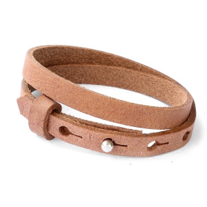 Smalle armband auburn brown dubbel Smalle armband auburn brown dubbel