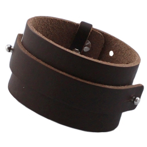 Brede armband brede schuivers fudge brown