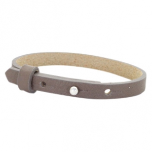 leather bracelet color greige brown leather bracelet color greige brown