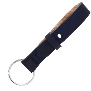 Leren sleutelhanger kleur indigo blue Leren sleutelhanger kleur indigo blue