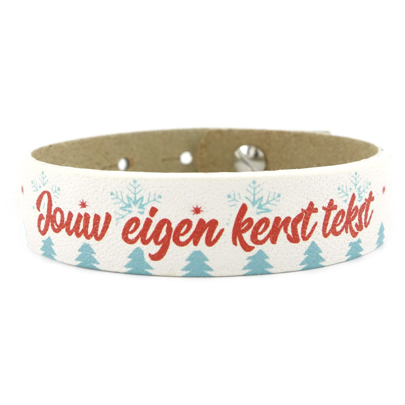 Armband met eigen kerst tekst