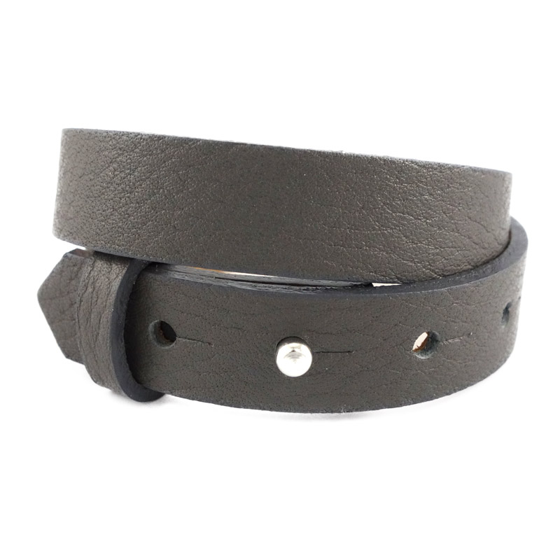 Brede armband kleur middle grey dubbel Brede armband kleur middle grey dubbel