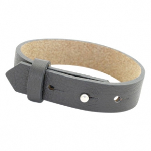 brede leren armband kleur lav grey brede leren armband kleur lav grey