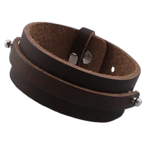 Brede armband fudge brown