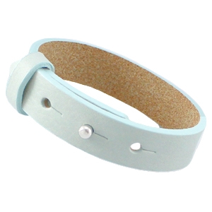 cuoio armband bleached aqua blue