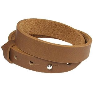 cuoio armband cinnamon brown dubbel