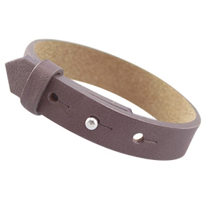 cuoio armband deep aubergine brown