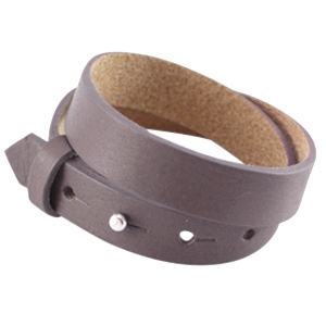 cuoio armband dark aubergine brown dubbel