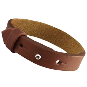 cuoio armband donker bruin