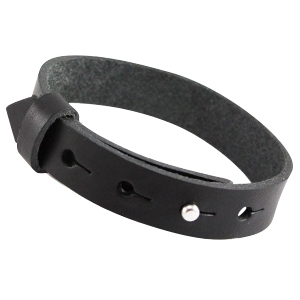 Leren armband kleur nero zwart extra lang Leren armband kleur nero zwart extra lang