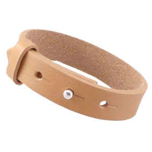 Cuoio armband raw sienna brown
