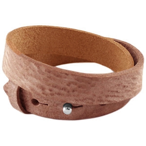 cuoio armband smoke cognac brown dubbel
