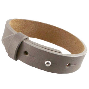 Cuoio armband stonewash taupe grey