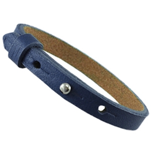 Cuoio armband jeans blue