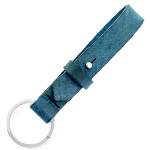 Sleutelhanger leer kleur blue wing taal Sleutelhanger leer kleur blue wing teal
