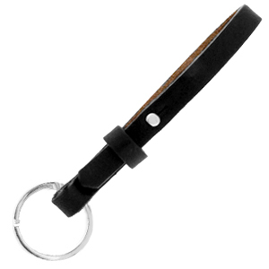 leren sleutelhanger smal kleur jet black Leren sleutelhanger smal kleur jet black