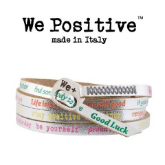 We Positive armband Silver