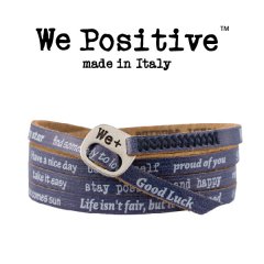 We Positive armband Catalina blue