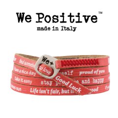We Positive armband Red