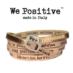 We Positive armband Rose gold