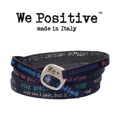 We Positive armband Dark blue