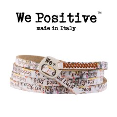 We Positive armband Pink Graffiti