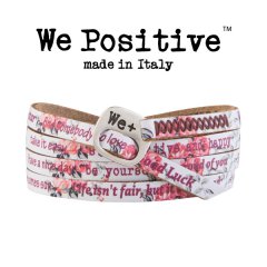 We Positive armband Rose