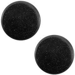 Slider zilver kleur sparkle black vlak