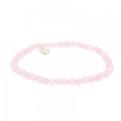 Kralenarmband kleur sugar pink 4mm