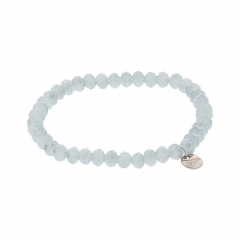 biba facet armband kleur cloud grey 6mm