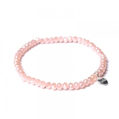 Biba facet armband kleur peachy 4mm