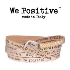 We Positive armband Gold