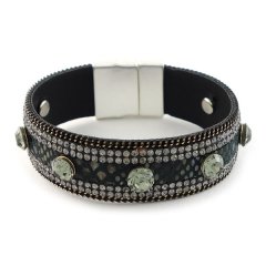 Biba armband zwart shiny