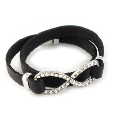 Biba armband infinity zwart