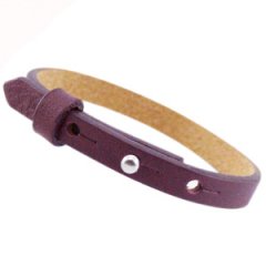 cuoio armband aubergine purple