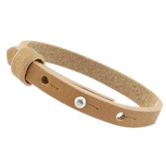 cuoio armband mustard brown