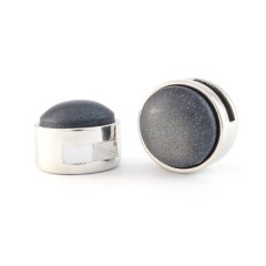 Cuoio slider zilver soft tone mat silver black