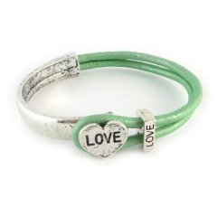 love armband mint green hart love