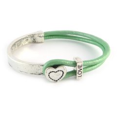 love armband mint green hart
