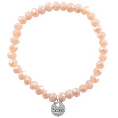 Sisa armband Light peach opal diamond