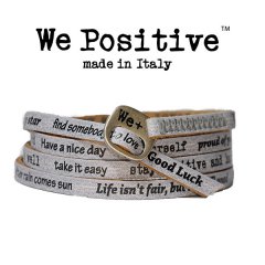 We Positive armband Serpente argento